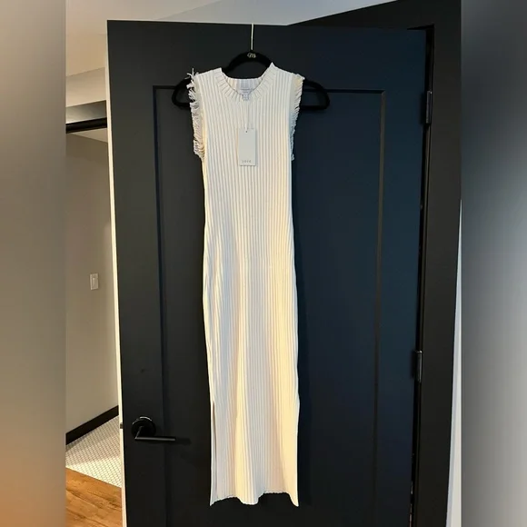 highly strung knit halter dress Kendall Sage Knit Halter Midi Dress main image 0